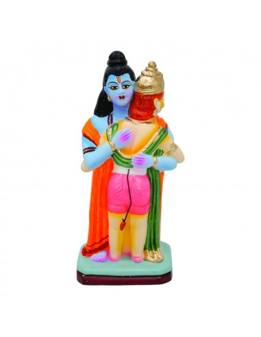 Ramar Hanuman Hugging - 9"