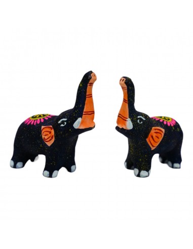 Elephant Pair (Black) - 5"