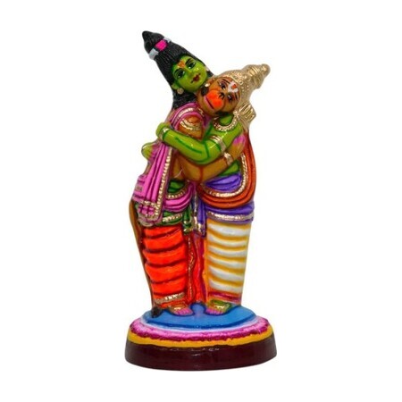 Ramar Hanuman Hugging - 16.5"