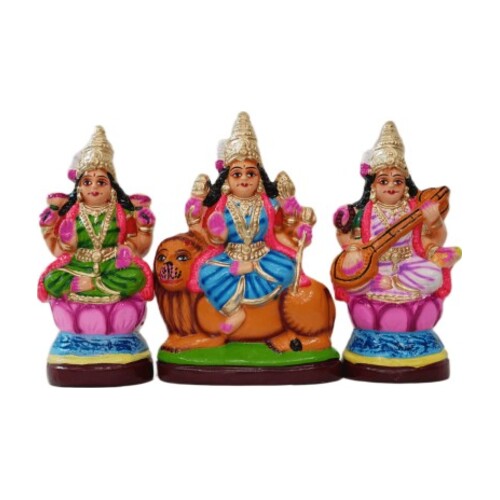 Lakshmi, Saraswati, Durga - 8.5"