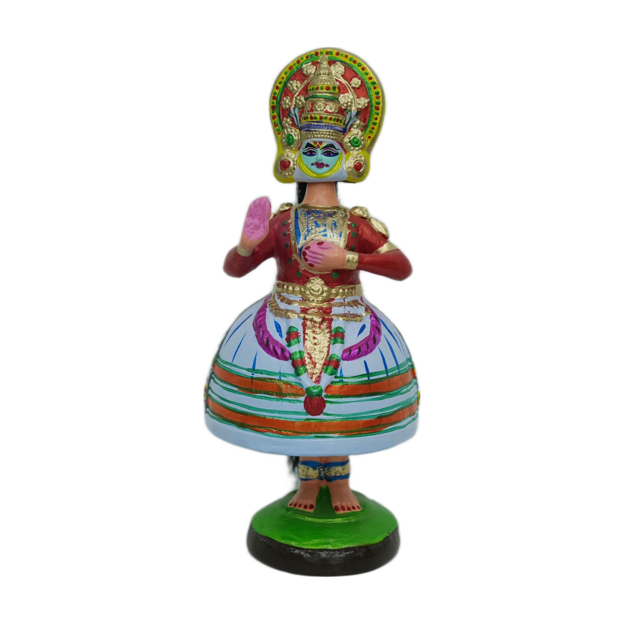 Tanjore Dancing Doll - Kathakali Ramar - 15"