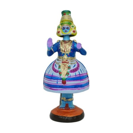 Tanjore Dancing Doll - Kathakali Krishna - 15"