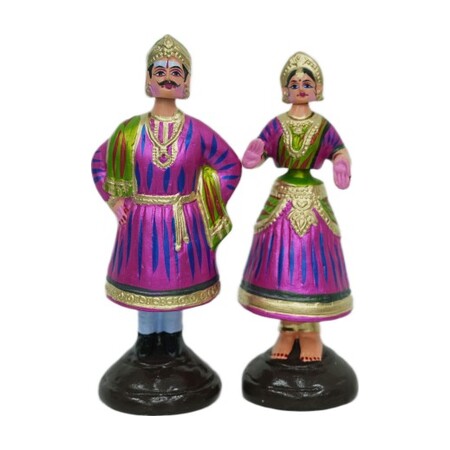 Tanjore Dancing Doll - Raja Rani - 12"